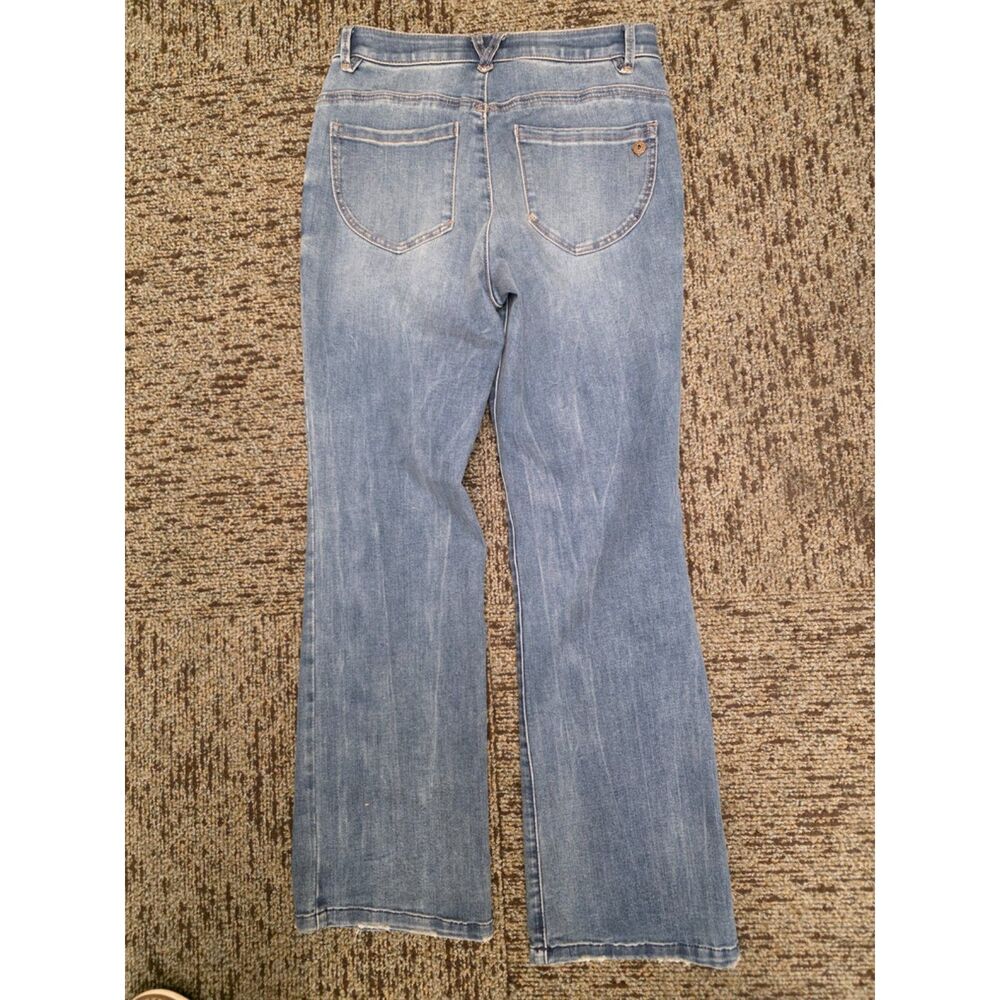 Democracy Ab Technology Jeans Womens Size 2 Low Rise Medium Wash Denim Pants - Picture 3 of 8